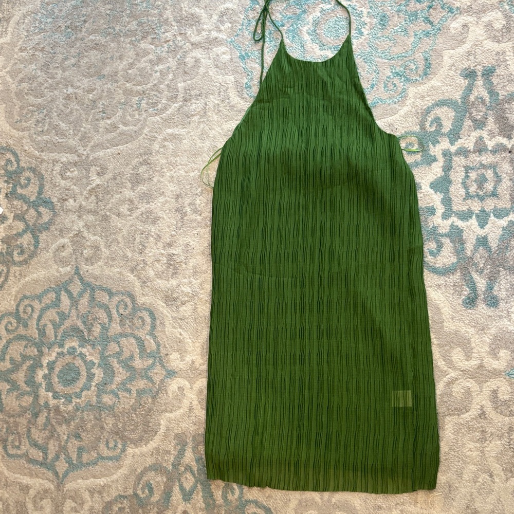 Banana Republic Shady Palm Halter Dress